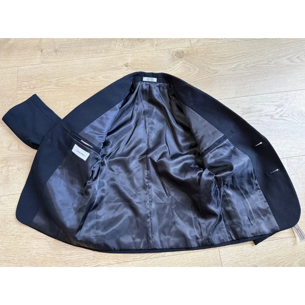NWT Boys Calvin Klein Suit Separates Black SLIM FIT Jacket‎ Size 5 msrp $89.50